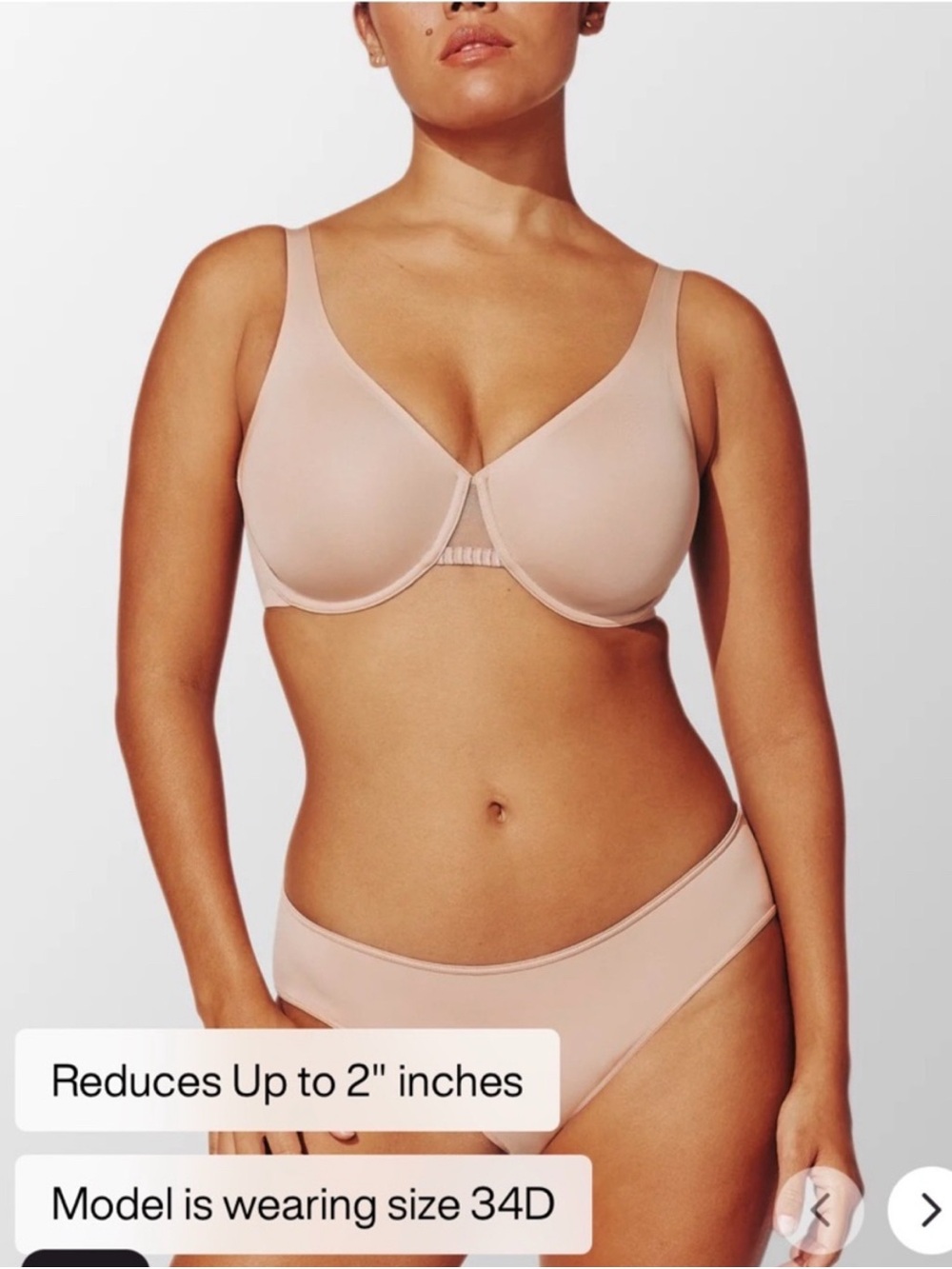 Third love unlined minimizer bra